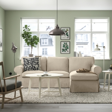 ИКЕА 3-местный диван с шезлонгом EKTORP ЭКТОРП, 395.090.40 - Home Club