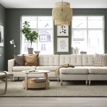 ІКЕА 4-місний диван з шезлонгом LANDSKRONA ЛАНДСКРУНА, 495.542.92 - Home Club