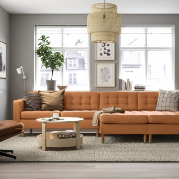 ІКЕА Диван 4-місний з шезлонгом LANDSKRONA ЛАНДСКРУНА, 795.542.81 - Home Club