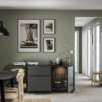 ИКЕА Комбинация с выдвижными ящиками BESTÅ БЕСТО, 095.081.03 - Home Club