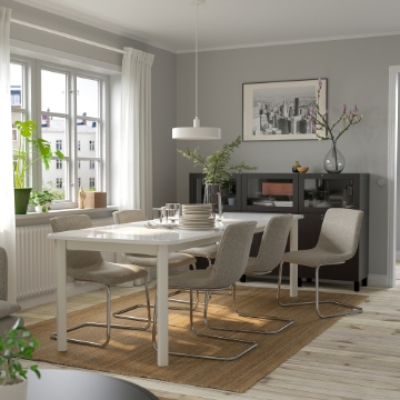 ИКЕА Стол и 6 стульев STRANDTORP СТРАНДТОРП / LUSTEBO, 095.235.04 - Home Club