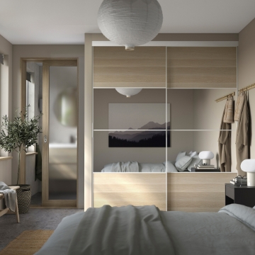 ИКЕА Шкаф с раздвижной дверью SKYTTA / BOAXEL БОАКСЕЛЬ, 795.621.96 - Home Club