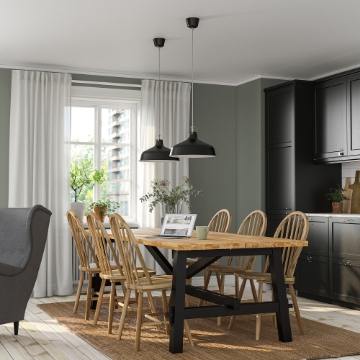 ІКЕА Стіл і 6 стільців SKOGSTA СКОГСТА / SKOGSTA СКОГСТА, 495.451.27 - Home Club