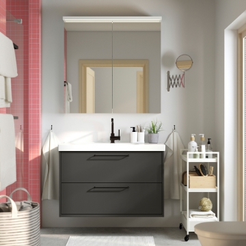ИКЕА Тумба под умывальник с выдвижными ящиками HAVBÄCK / ORRSJÖN, 295.213.25 - Home Club