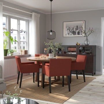 ИКЕА Стол + 4 стула с подлокотниками MÖRBYLÅNGA МОРБИЛОНГА / MÅRENÄS, 795.201.06 - Home Club