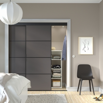 ИКЕА Комбинация раздвижных дверей SKYTTA / MEHAMN, 694.995.82 - Home Club