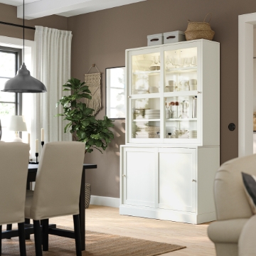 ИКЕА Комбинация раздвижных стеклянных дверей HAVSTA ХАВСТА, 395.347.61 - Home Club