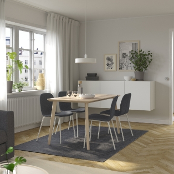 ИКЕА Стол и 4 стула LISABO ЛИСАБО / KARLPETTER, 895.683.34 - Home Club
