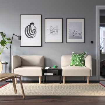 ІКЕА 2-місний диван-модуль з бічним столиком LILLEHEM, 295.697.46 - Home Club