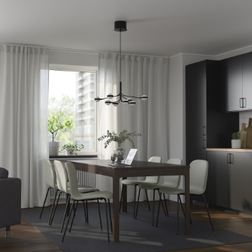 ИКЕА Стол и 6 стульев EKEDALEN ЭКЕДАЛЕН / KARLPETTER, 695.711.58 - Home Club