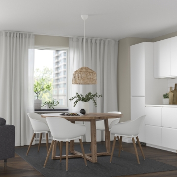 ИКЕА Стол + 4 стула с подлокотниками MÖRBYLÅNGA МОРБИЛОНГА / GRÖNSTA, 395.693.12 - Home Club