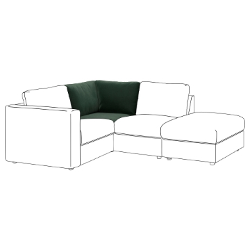 ИКЕА Покрытие угловой секции VIMLE ВИМЛЕ, 905.172.30 - Home Club