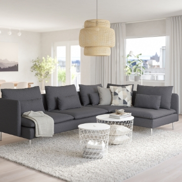 ИКЕА Угловой диван на 4 человека SÖDERHAMN, 495.280.81 - Home Club
