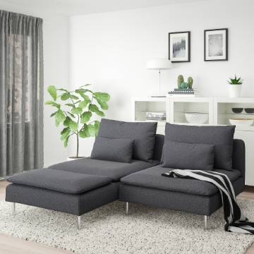 ІКЕА 2-місний диван з кушеткою SÖDERHAMN, 795.280.65 - Home Club
