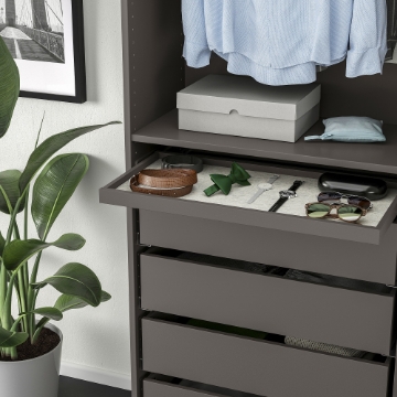 ИКЕА Выдвижная полка с ковриком KOMPLEMENT КОМПЛИМЕНТ, 595.549.70 - Home Club