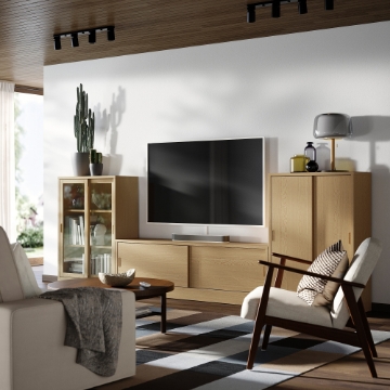 ИКЕА Тумба под телевизор с раздвижными дверцами TONSTAD, 295.150.65 - Home Club