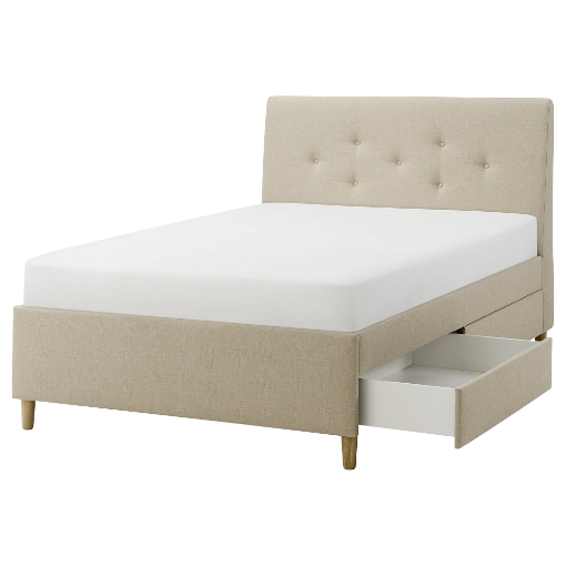 ИКЕА Мягкая кровать с выдвижными ящиками IDANÄS ИДАНЭС, 705.880.92 - Home Club