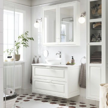 ИКЕА Тумба под умывальник с выдвижными ящиками TÄNNFORSEN / VÄSTERSJÖN, 995.683.43 - Home Club