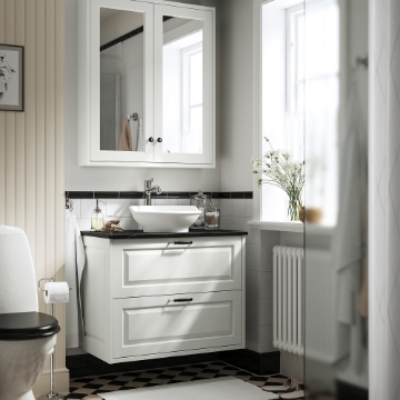 ИКЕА Тумба под умывальник с выдвижными ящиками TÄNNFORSEN / VÄSTERSJÖN, 395.683.17 - Home Club