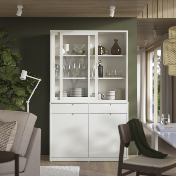 ІКЕА Комбінація скляних розсувних дверей TONSTAD, 895.717.65 - Home Club