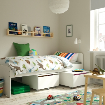 ИКЕА Каркас кровати с реечным основанием SLÄKT СЛЭКТ, 792.277.55 - Home Club