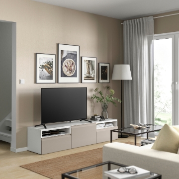 ИКЕА Тумба под телевизор BESTÅ БЕСТО, 095.689.22 - Home Club