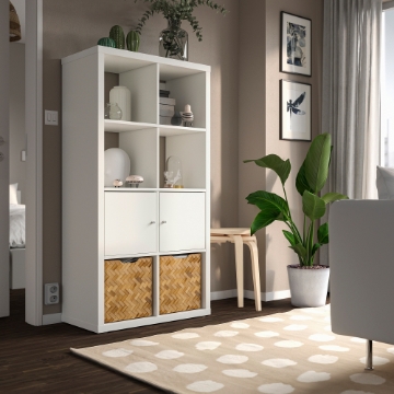 ІКЕА Стелаж з дверцятами KALLAX КАЛЛАКС, 990.171.86 - Home Club