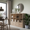 ІКЕА Стелаж з 4 вставками KALLAX КАЛЛАКС, 492.782.56 - Home Club, зображення 2