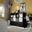 ІКЕА Стелаж з 4 вставками KALLAX КАЛЛАКС, 192.782.53 - Home Club, зображення 3