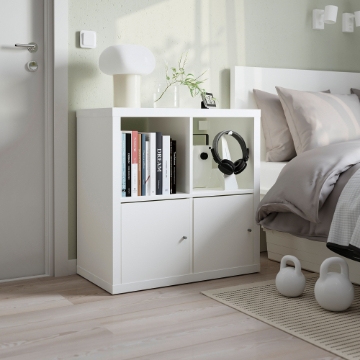 ІКЕА Книжкова шафа з дверцятами KALLAX КАЛЛАКС, 192.782.72 - Home Club