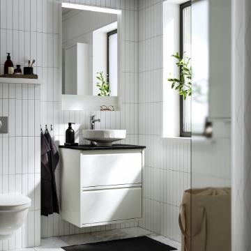 ИКЕА Тумба под умывальник с выдвижными ящиками ÄNGSJÖN / LERSJÖN, 695.712.81 - Home Club