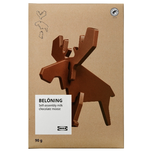 ІКЕА Лось з молочного шоколаду BELÖNING, 005.251.64 - Home Club