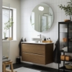 ИКЕА Шкаф для умывальника с ящиками ÄNGSJÖN / LERSJÖN, 395.712.92 - Home Club, изображение 2