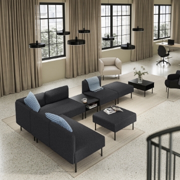 ІКЕА 6-місний диванний модуль зі столиком LILLEHEM, 395.747.52 - Home Club
