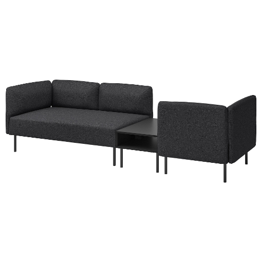 ИКЕА 3-местный диванный модуль с приставным столиком LILLEHEM, 395.362.65 - Home Club