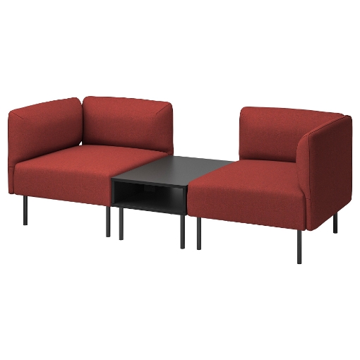 ИКЕА 2-местный диванный модуль с приставным столиком LILLEHEM, 795.360.70 - Home Club