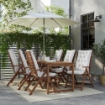 ИКЕА Стол+6 складных стульев NÄMMARÖ, 695.753.02 - Home Club, изображение 2