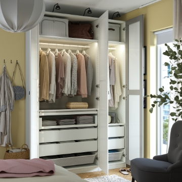 ІКЕА Комбінація шаф PAX ПАКС / KAMMARTORP / TYSSEDAL ТИССЕДАЛЬ, 495.725.64 - Home Club