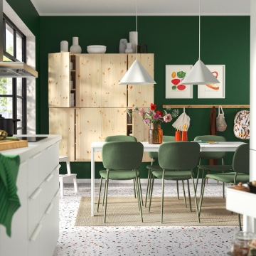 ИКЕА Стол и 6 стульев VIHALS / VIHALS, 195.899.62 - Home Club