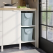 ИКЕА Пластиковая корзина с крышкой TRÖSKNING, 005.922.57 - Home Club, изображение 3