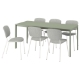 ИКЕА Стол и 6 стульев VIHALS / VIHALS, 495.899.65 ИКЕА Стол и 6 стульев VIHALS / VIHALS, 495.899.65 - Home Club