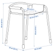 ИКЕА Душевой стул BÄSINGEN, 105.959.67 - Home Club, изображение 5