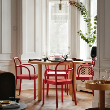 ІКЕА Стіл + 4 стільці з підлокітниками STOCKHOLM 2025 / STOCKHOLM 2025, 395.800.03 - Home Club