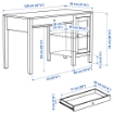 ІКЕА Письмовий стіл HEMNES ХЕМНЕС, 403.397.92 - Home Club, зображення 3