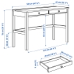 ІКЕА Письмовий стіл з 2 шухлядами HEMNES ХЕМНЕС, 305.349.54 - Home Club, зображення 3