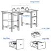 ІКЕА Письмовий стіл HEMNES ХЕМНЕС, 205.350.44 - Home Club, зображення 4