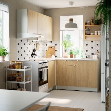ІКЕА Кутова кухня KNOXHULT КНОКСХУЛЬТ, 695.814.21 - Home Club