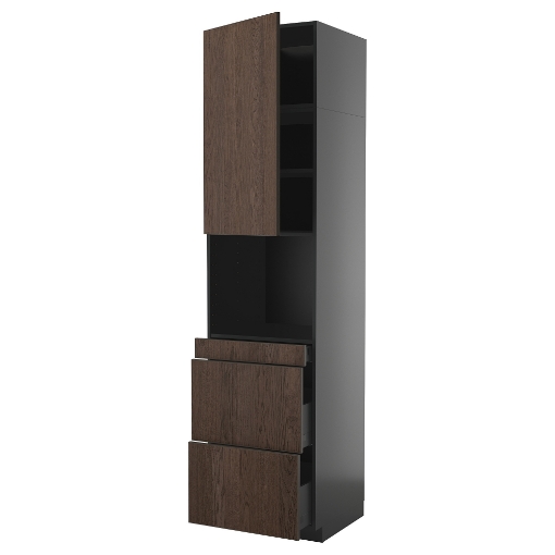 ИКЕА Шкаф для микроволновки с дверцей METOD МЕТОД / KNIVSHULT, 295.878.87 - Home Club