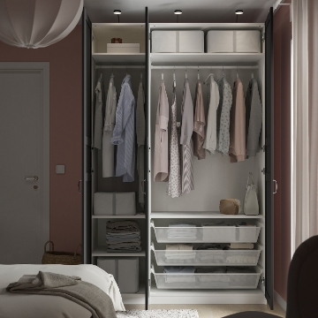 ИКЕА Комбинация шкафов PAX ПАКС / FLISBERGET ФЛИСБЕРГЕТ, 295.006.86 - Home Club