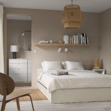 ИКЕА Рама кровати с 2 контейнерами VIHALS, 395.819.79 - Home Club